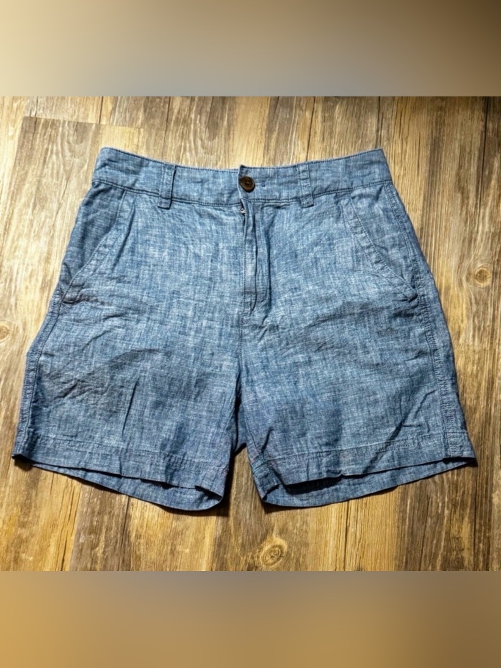 Gap Blue Chambray Shorts Size 0